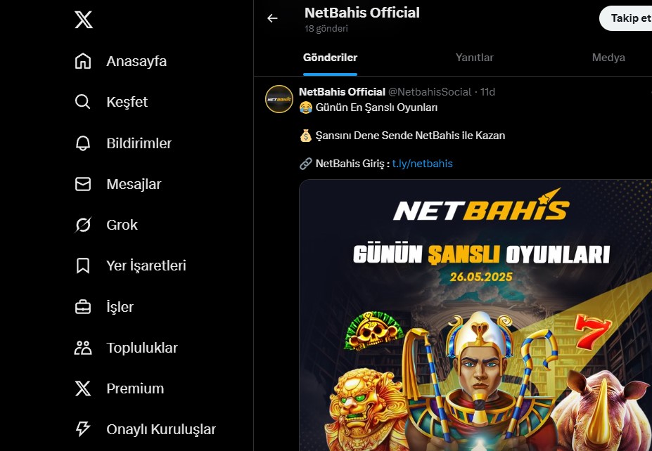 Netbahis Twitter